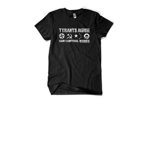 **Tyrant's Agree Gun Control Works T-Shirt - Black - I Digital Studio