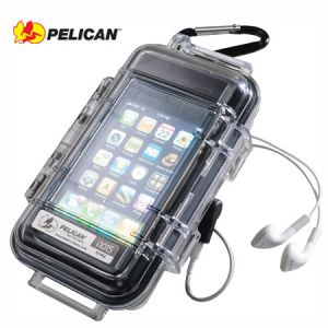 **Pelican i1015 Black Case With Clear Lid iPhone Blackberry SmartPhones