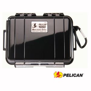 **Pelican 1050 Micro HardCase Black Lid and Carabeener 7.5 x 5.0 x 3.1