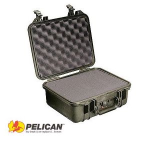 **Pelican 1400 Hard Gun Pistol Case Black with Foam - 13.4 x 11.6 x 6