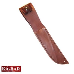 **Ka-Bar Full-Size Plain Brown Leather Sheath - Kabar Knives