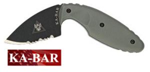 **Ka-Bar TDI Law Enforcement Knife - Foliage Green - Partial Serrated - Fixed Blade - Kabar Knives