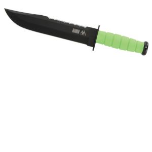 **Zombro Big Brother Green Zombie Knife Kraton Handle - Ka-Bar Knives