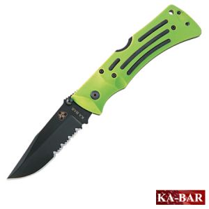 **Ka-bar Zombie Mule Folder Serrated Edge Folding Knife - Kabar Knives