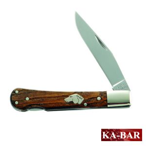 **Kabar Dogs Head Lockback Folding Chestnut Knife - Ka-bar Knives