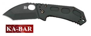 **Fin Folding Frame Lock Knife - Hawkbill Tanto - Straight Edge -Kabar