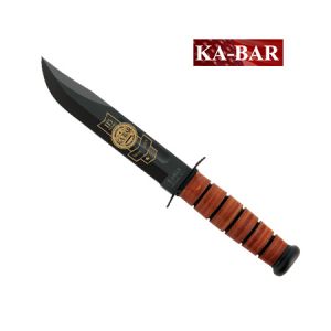 **115th Aniversary Ka-bar USMC Knife with Leather Handle - KabarKnives