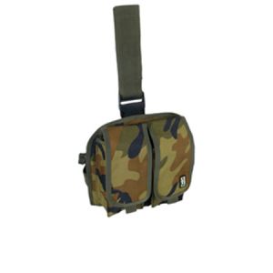 **Double Drop-Leg Mag Pouch - Woodland Camo - UTG