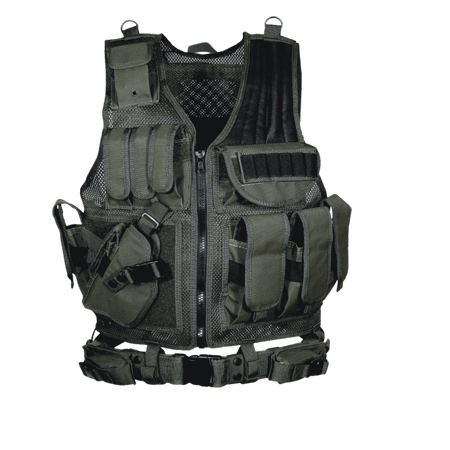 **Black Left Handed Deluxe Tactical Vest - Leapers UTG ...