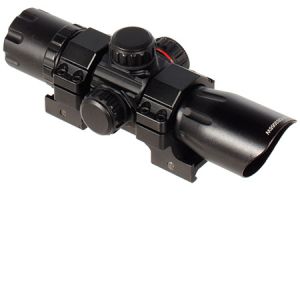 **6.4 Red Green Dot ITA Sight with QD Mount and Flip Lens Caps - Leapers