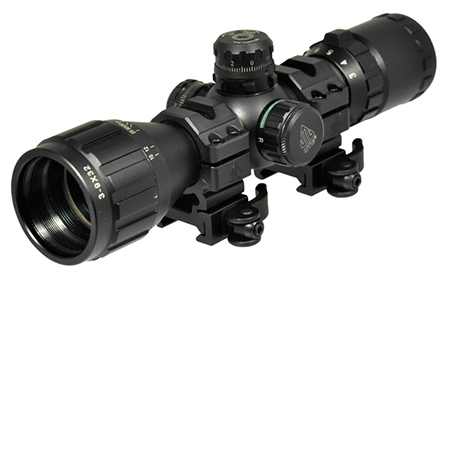 3-9X32 Compact CQB Rifle Scope with Rings and Sunshade - Leapers UTG ...