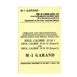 M-1 Garand Military Manual Book - Militaria Press