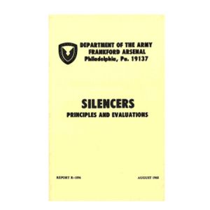 Silencers Principles and Evaluations Military Manual Book - Militaria Press