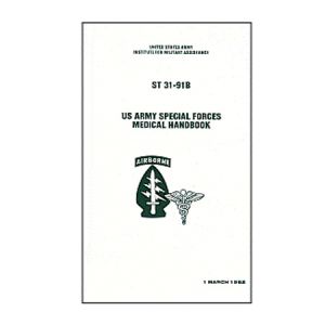 US Army Special Forces Medical Handbook Manual Book - Militaria Press