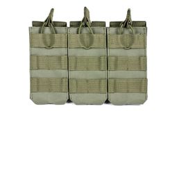 Triple AR Style .223 5.56 7.62x39 Magazine Pouch MOLLE - Green - NcStar