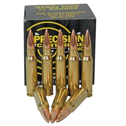 .308 Winchester 147 grain FMJ Ammo - 20 Rounds - Precision Cartridge