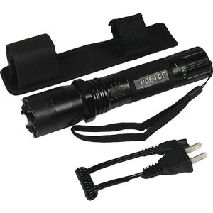 **Flashlight with Built In Stun Gun and Belt Holster-Black-Rivers Edge