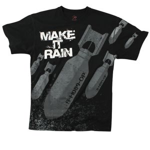 **Make It Rain Graphic Black T-Shirt - Rothco