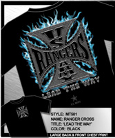 **US Rangers Lead the Way T-Shirt - Black Ink Design