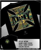 **U.S. Army T-Shirt - Black Ink Design