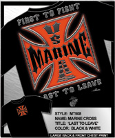 **US Marine Corps T-Shirt - Black Ink Designs