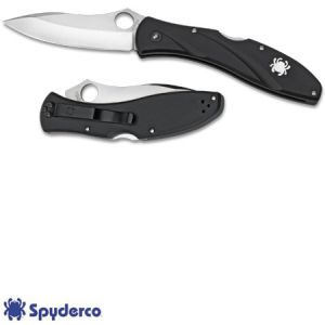 **Spyderco Centofante III - Stainless Steel Plain Edge Folding Knife