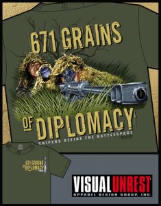 **671 Grains of Diplomacy T-Shirt - Visual Unrest