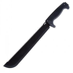 **SOGfari Machete - 13 inch Sawtooth Blade Black - SOG Speciality Knives