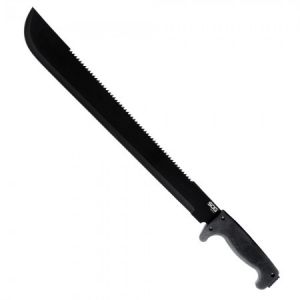 **SOGfari Machete - 18 inch Sawtooth Blade Black - SOG Speciality Knives