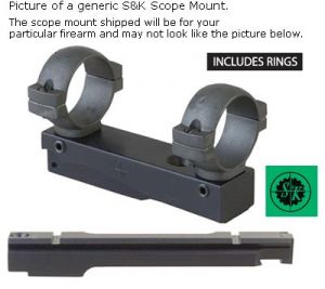 **AR 180 Scope Mount - Includes Rings - S&K Scope Mounts