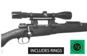 **Large Ring Mauser 8mm, Yugo 48, 98K, Argentine, Turkish, Braz 7mm  Scope Mount - Includes Rings-S&