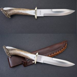 **Pacific Bowie Knife - Silver Stag