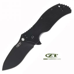 **Small Combat Black Folder Knife Speedsafe 0350 - Zero Tolerance Knives