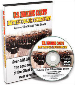 **USMC Marine Corps Battle Color Ceremony DVD - Gun Video